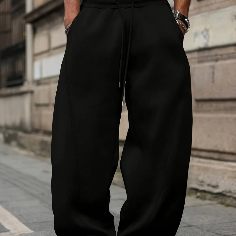 

Men's Loose Wide Leg Pants, Heavyweight Casual Pants, Straight Leg Pants, Autumn and Winter Men's and Women's Casual Streetwear