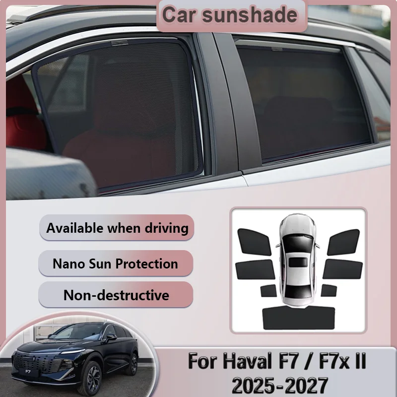 

Sunshades For Haval F7 F7x Shenshou 2025 2026 2027 Window Car Mesh Sun Visors Heat Insulation Privacy Curtains Auto Accessories
