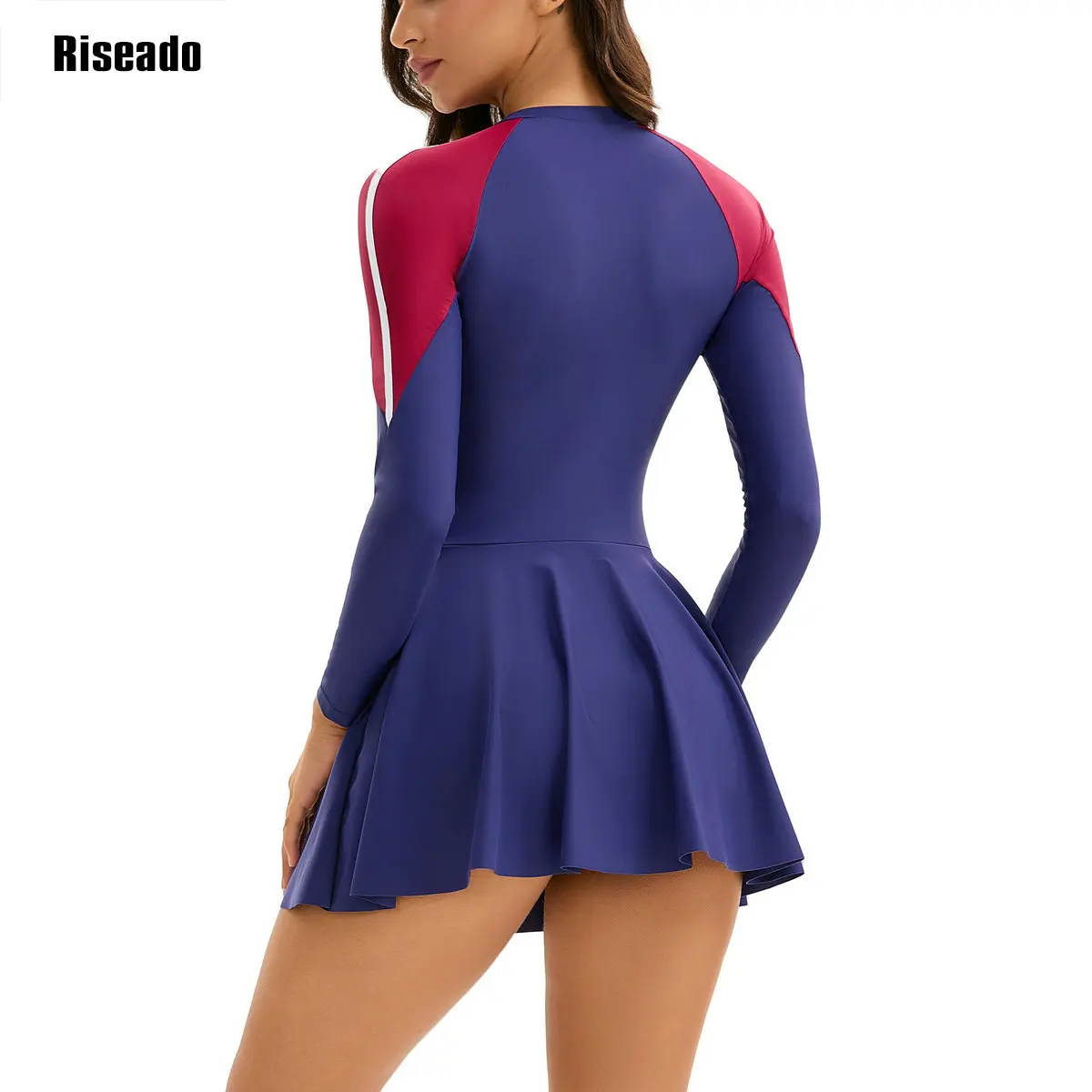 One Piece Swim Dress Full Body cover Swimsuits for Women 2025 Tummy Control Swimdress Skirt beach Bathing Suit abdomen control