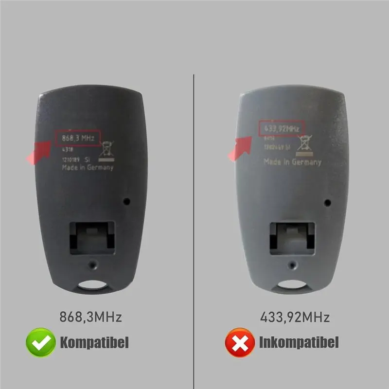

ABFN-For Marantec D304-868, D302-868 D384-868,D321-868 D323-868 Garage Door Remote Control Hand Transmitter 868.3Mhz Replacement
