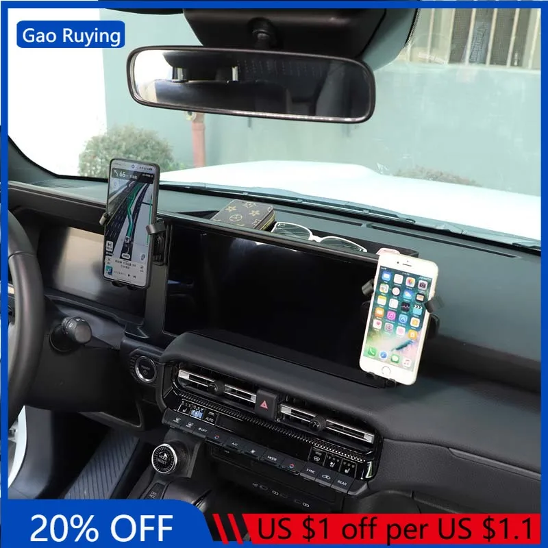 

Gao Ruying For Toyota Land Cruiser Prado 24-25 Center console Navigation Screen Storage Box Phone Holder Mount Car Accessories