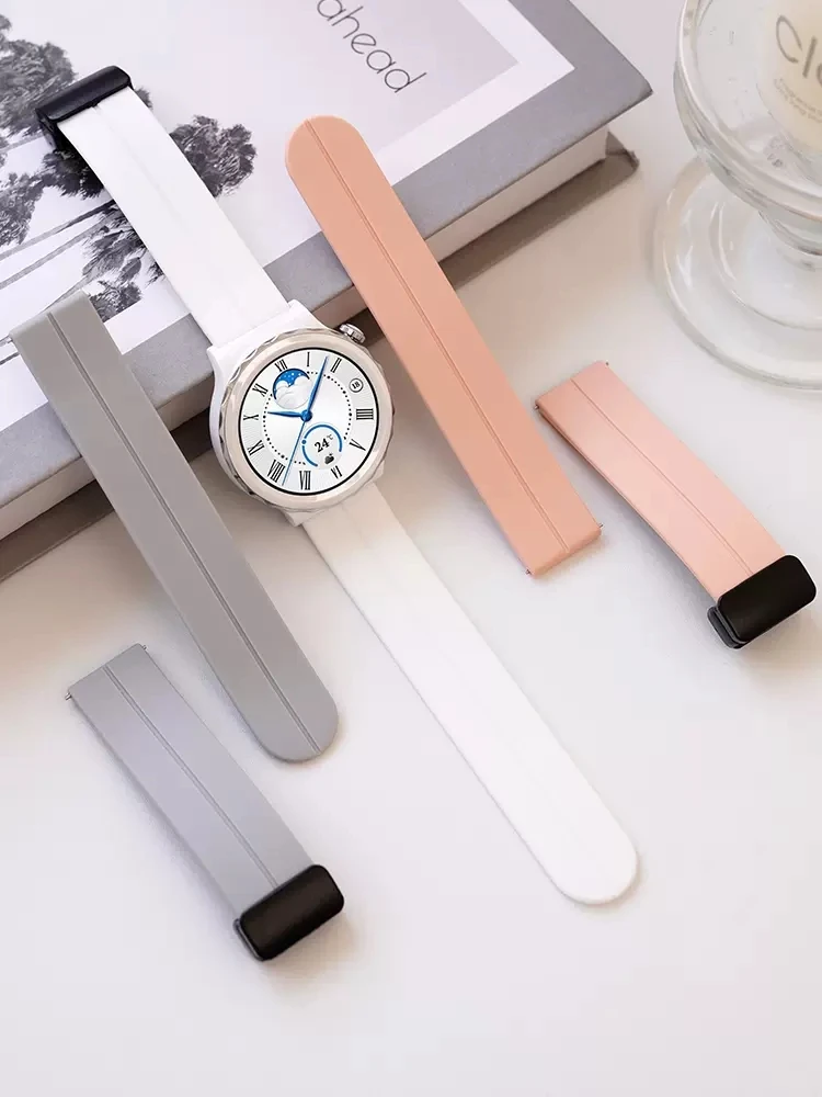 Ремешок силиконовый для Huawei Watch Gt3 Pro, браслет для Huawei Watch 3 pro new/Gt2 2pro, 43 мм/46 мм, 20 мм или 22 мм