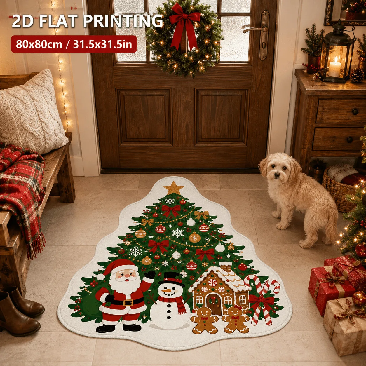 Area Rug - Tapis décoratif de Noël, motif de