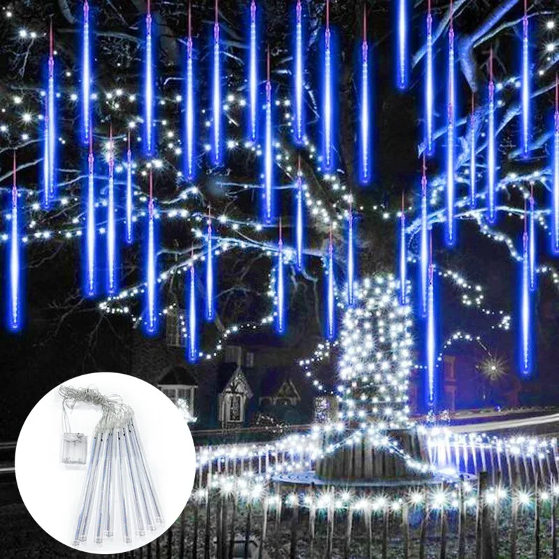 

Светодиодные гирлянды-метеориты на батарейках для декора на День святого Валентина, свадьбу, Рамадан, уличные фонари, праздничные украшения