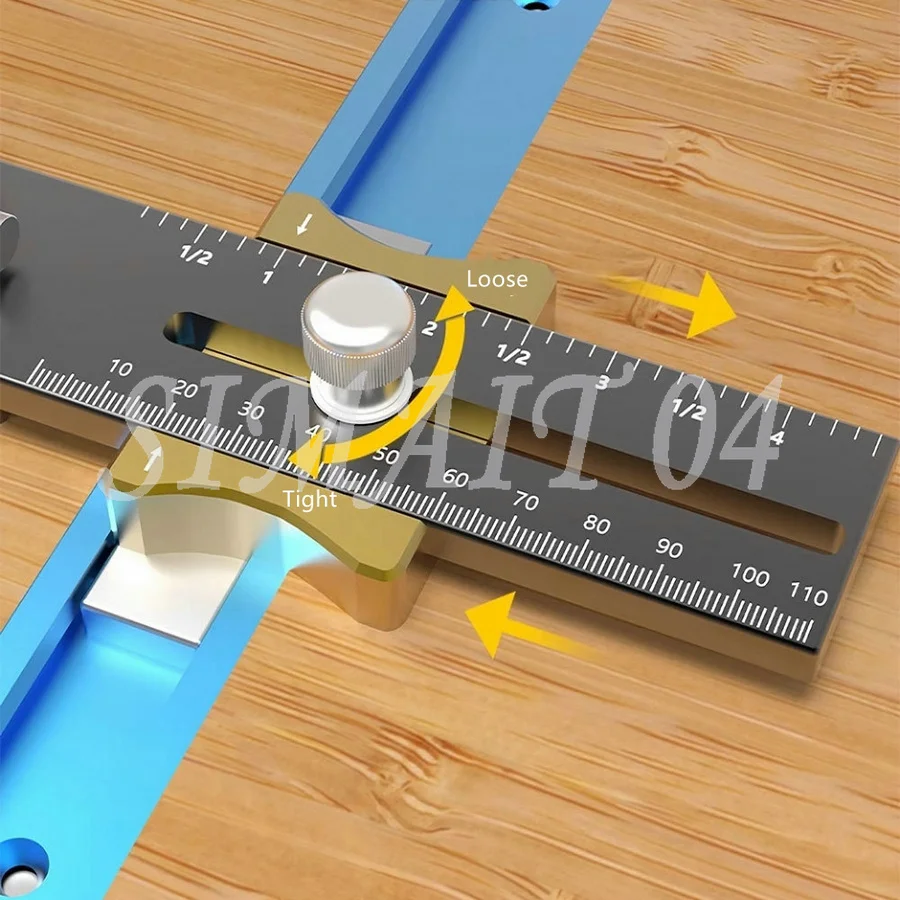 Woodworking Table Saw Dial Indicator Saw Blade Aluminum Alloy Parallelism Correction Adjustable Alignment Gauge Woodworking Tool