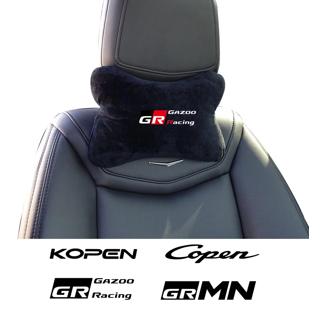 1PC Car Neck Headrest Pillow Cushion Seat Head Support Neck Protector For Daihatsu Copen L880K Koepn Copen GR Sport Gazoo Racing