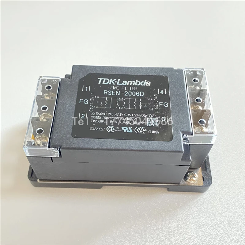 

RSEN-2006D Japan TDK-Lambda original power filter | single-phase 6A | 250V | DIN rail new