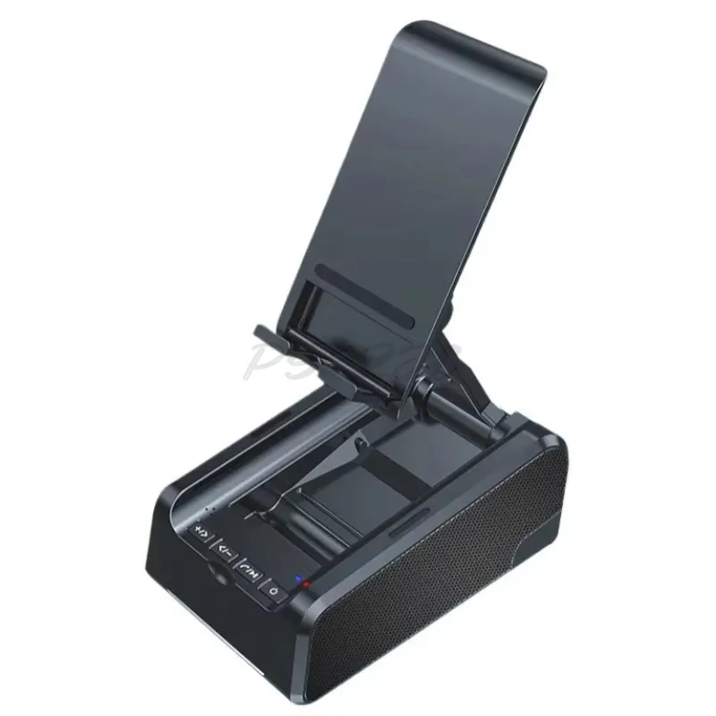 Creative 3-in-1 Creative Multi Functional Folding Phone Stand with Bluetooth Speaker and Desktop Live Streaming