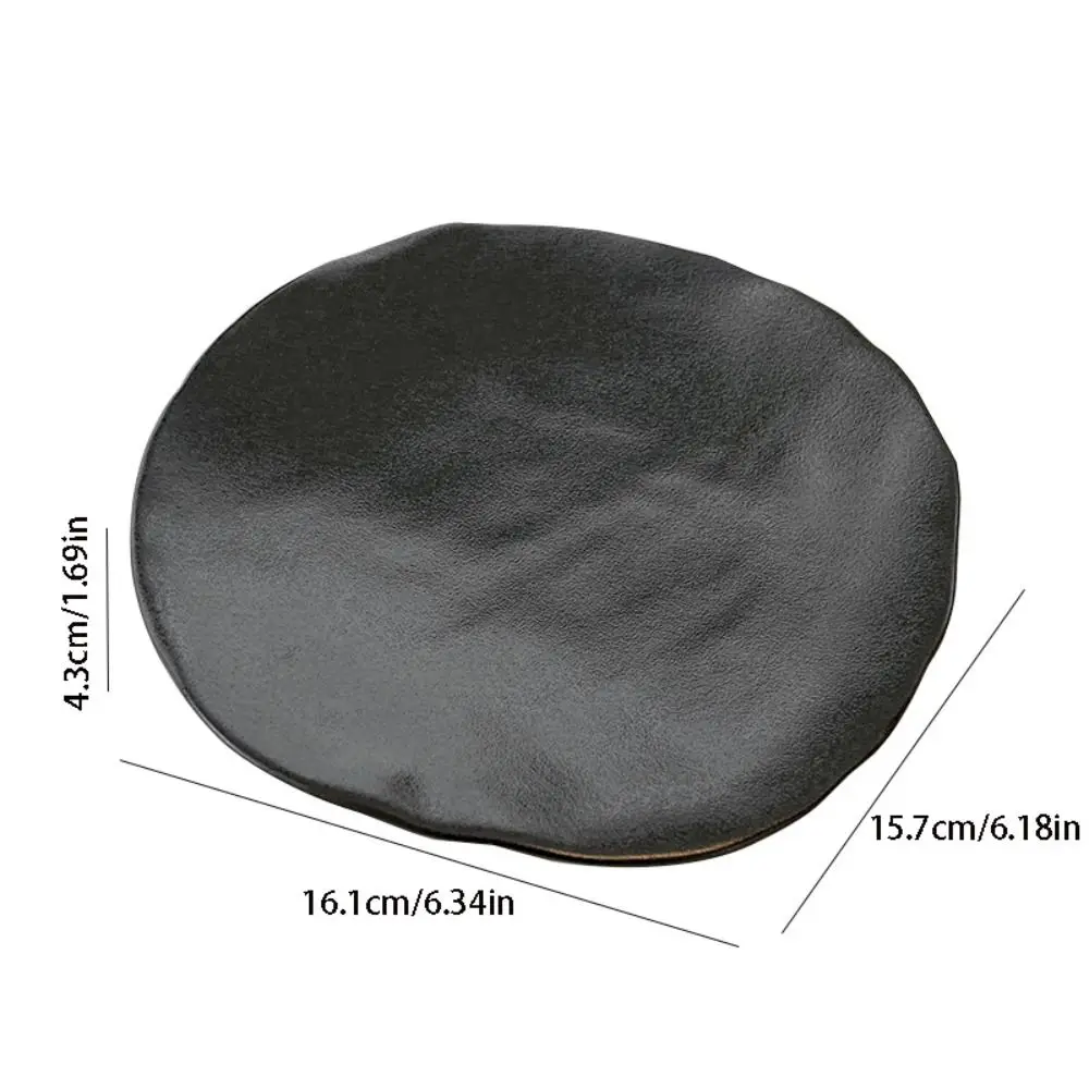 Ceramic Jewelry Storage Tray Irregular Creative Aromatherapy Candle Tray Multi-Function Simple Storage Plate Dessert