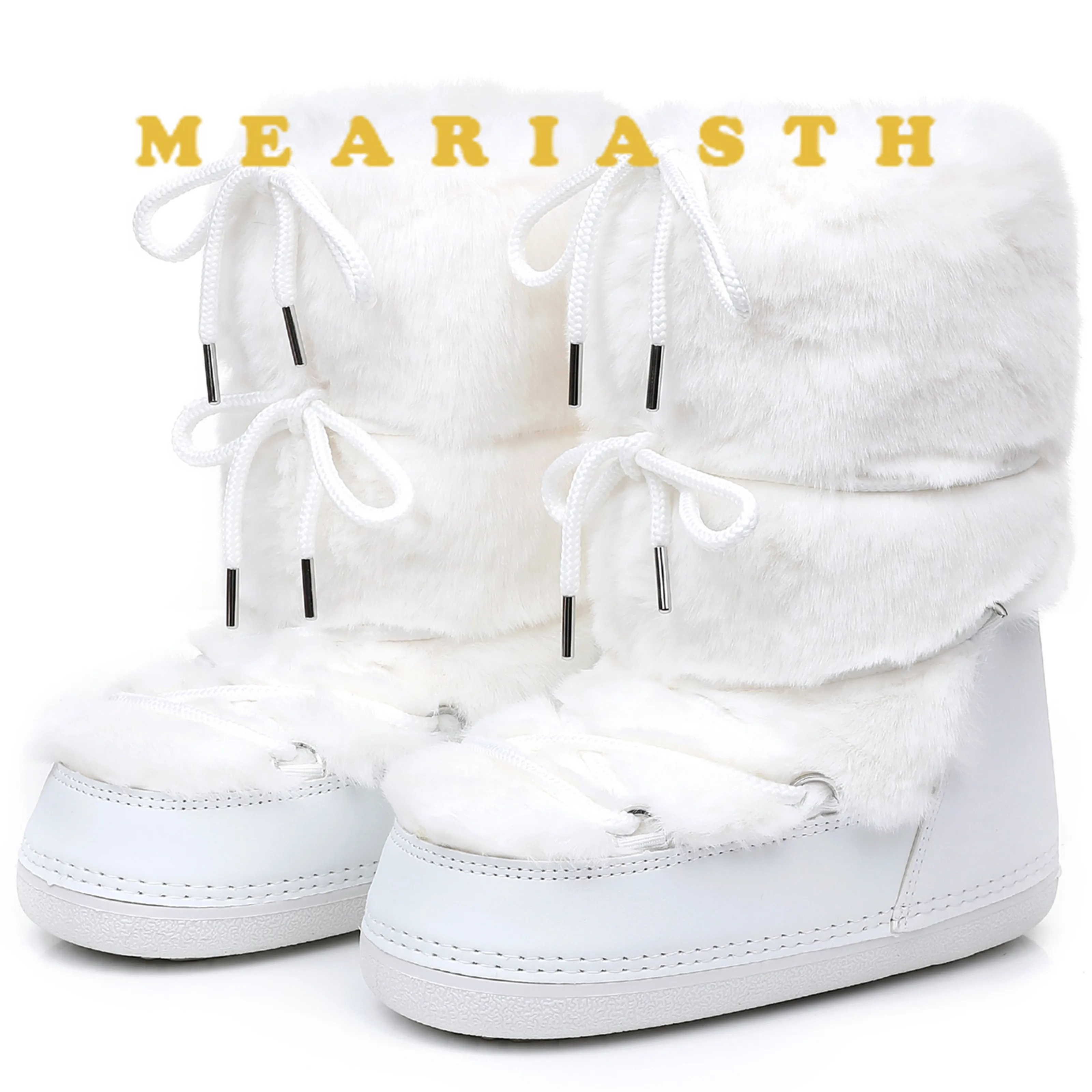 

Пушистые меховые ботинки 2025 года, зимние модные пикантные зимние ботинки на платформе из искусственного лисьего меха, женские меховые теплые хлопковые ботинки, женские уличные ботинки