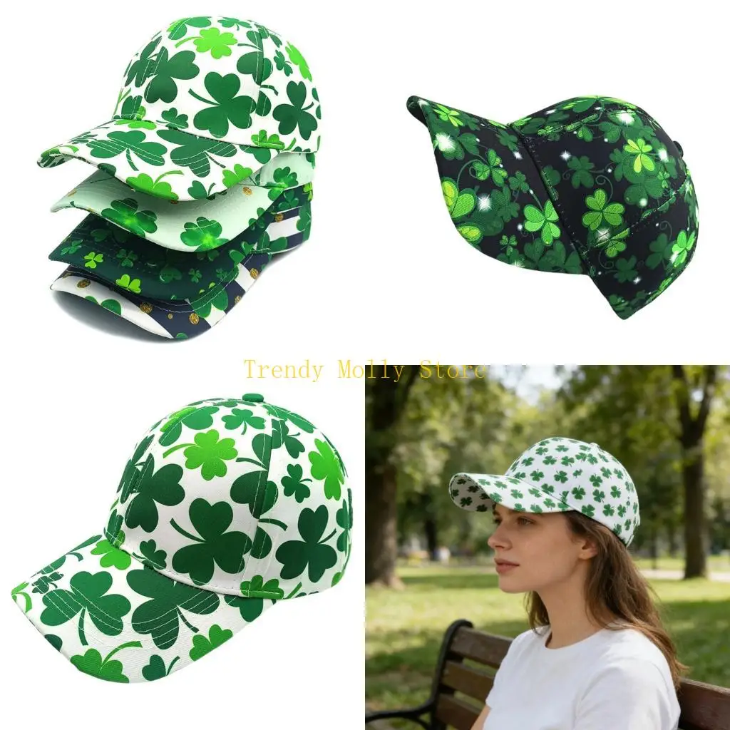 

N5KB Праздничная шляпа ко Дню Святого Патрика с реалистичным 3D-изображением Дышащая несколько размеров Легкий вес