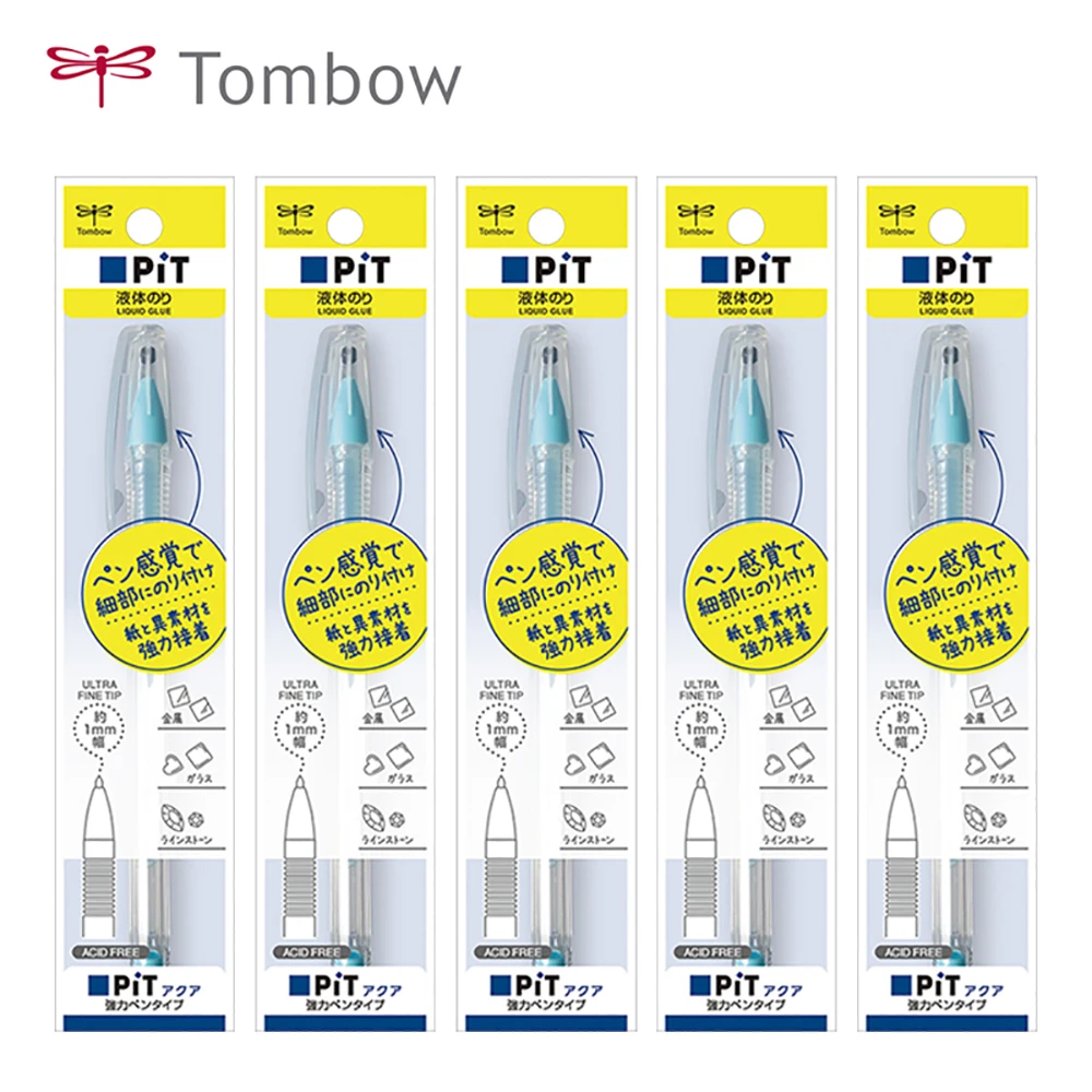 TOMBOW-Stylo Gel Super Glue Portable Sans Acide, vaccage Rapide, Haute Viscosité, Papeterie Artistique, Strass, Verre, Métal, Papier, Japon