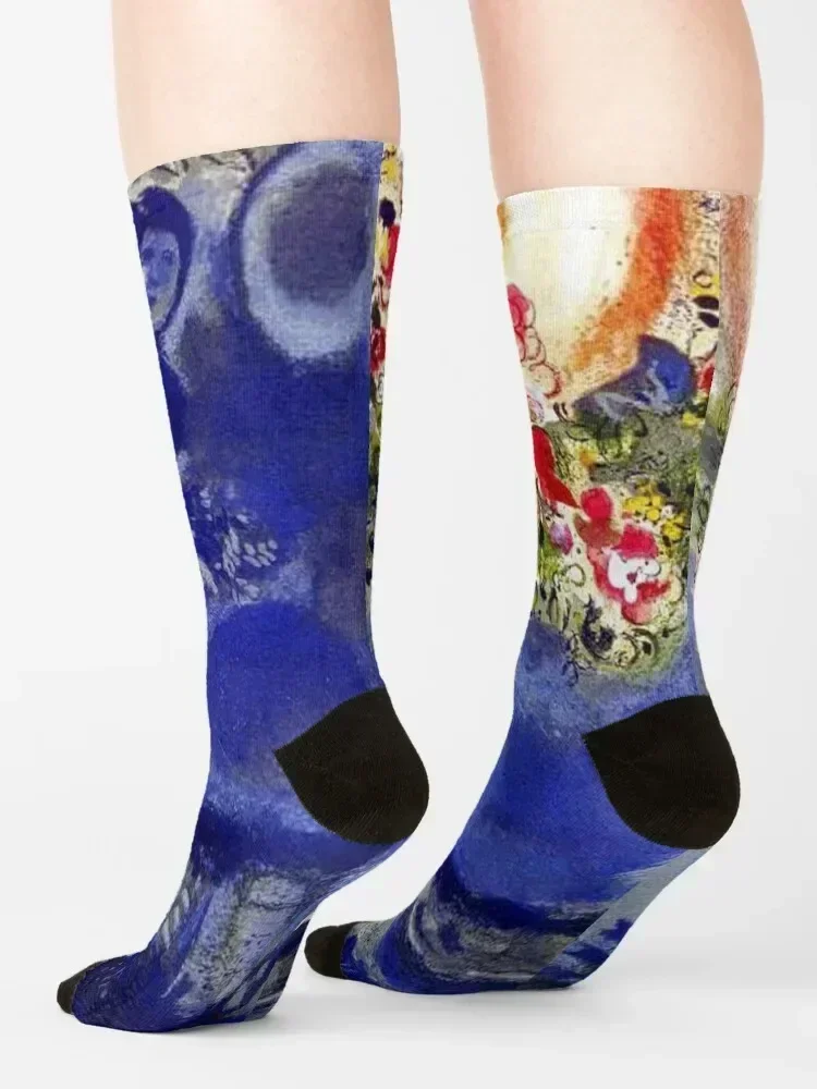 Art By Marc Chagall | Russian-French artist 1887 Socks sheer moving stockings Crossfit cotton Socks Man Women's