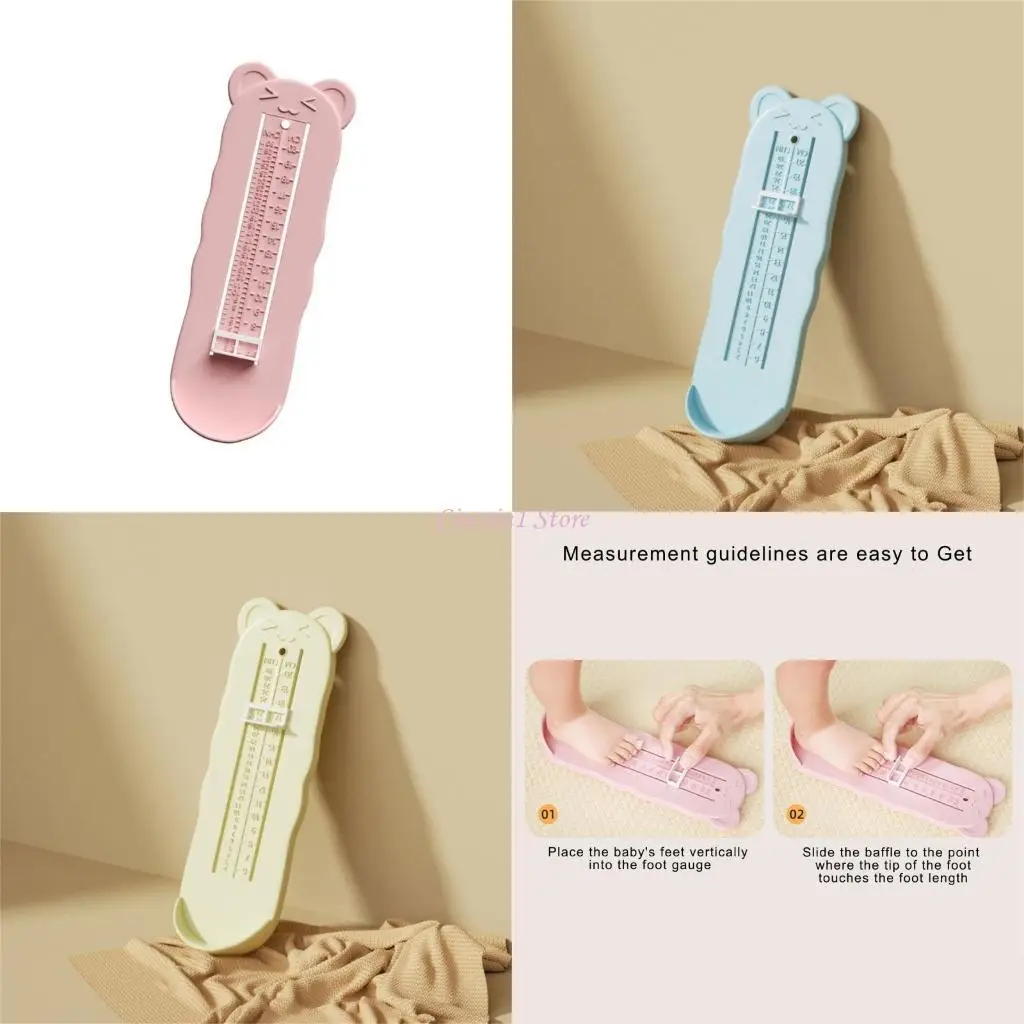 Y1ub bayi panjang pengukur bayi meter alat untuk pemilihan ukuran sepatu yang mudah