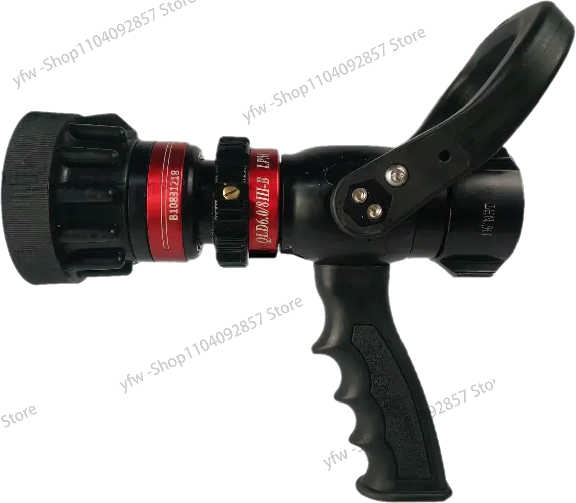 High quality Red black Colour Selectable Flow Grip Jet Spray Fire Hose Nozzle Storz 1.5' 2' 2.5' with  or NH couplings