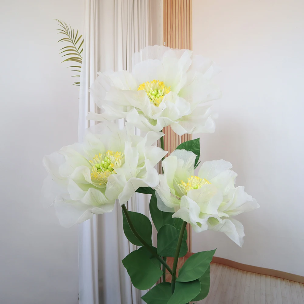 Neue Farbverlauf Pfingstrose Siebdruck Blume Hochzeit Wand dekor Party Zubehör Fotografie Hintergrund künstliche Blumen dekoration