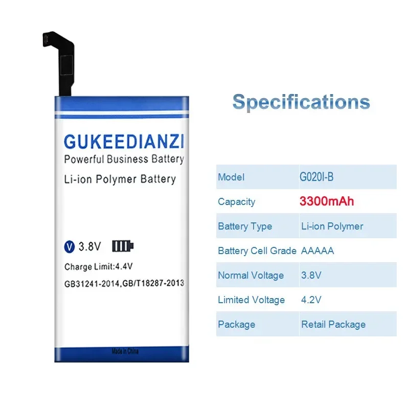 G020I-B Mobile Phone Battery For Google Pixel4 Pixel 4 G020I-B 3300mAh High Capacity