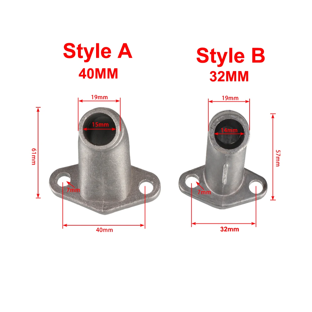 32mm/40mm Carburetor Intake Manifold Suitable for Motorcycle 49cc60cc66cc80cc 2-Stroke Engine Motor Electric Bicycle Accessories