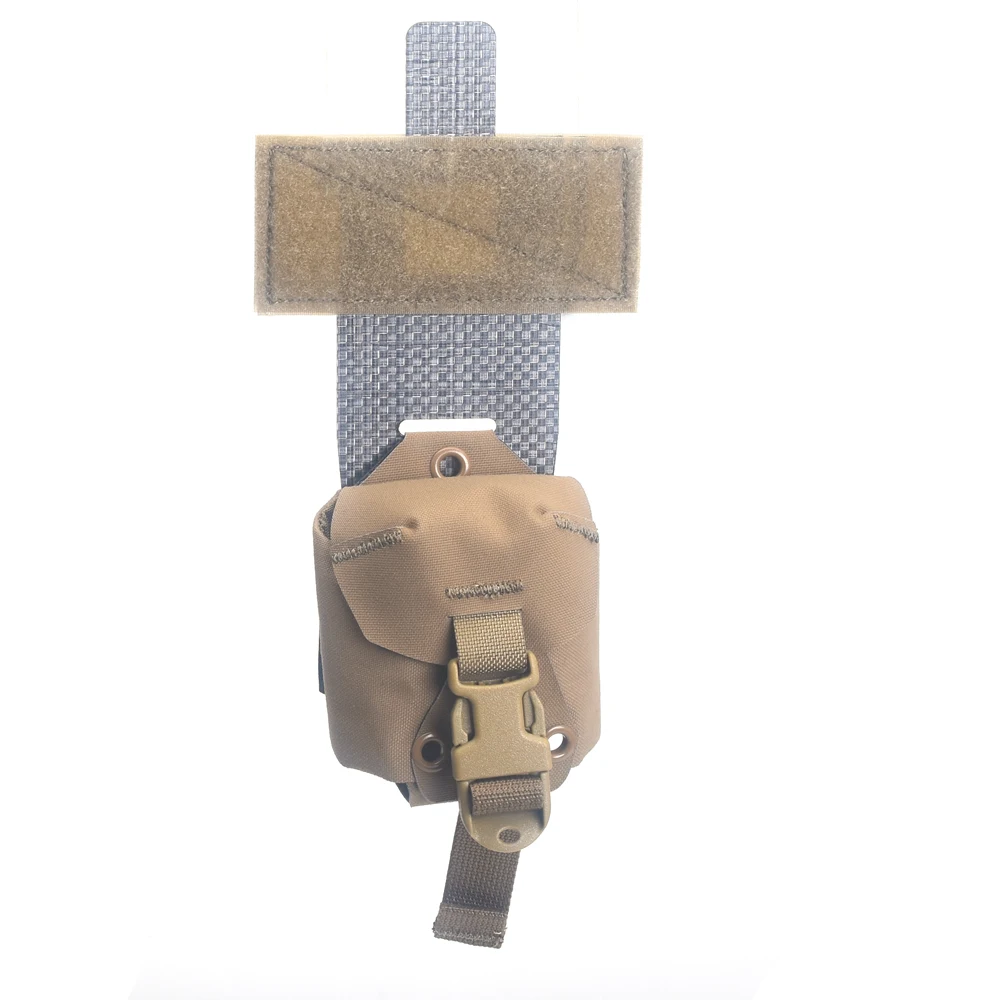 

Tactical Waist Molle Pouch Single Frag Bag M67 Grenad Pouch Paintball Combat Bracelet Bag With Adapter Board Hunting Accessories