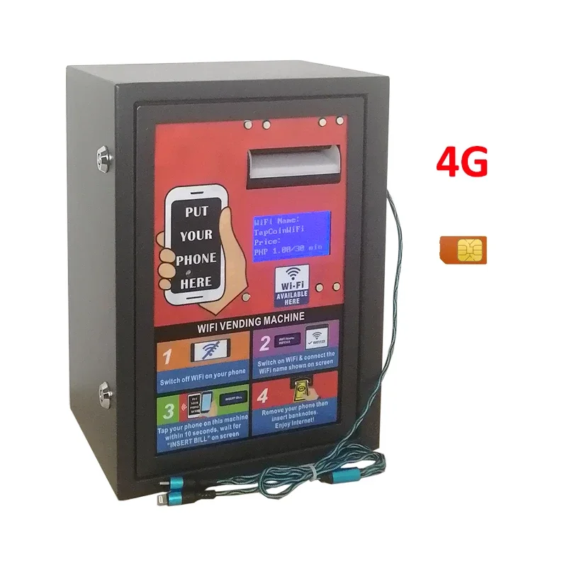 

Low Investment High Profit Business Outdoor 4G Banknote Operated Payment Kiosk WiFi Laundry Vending Machine