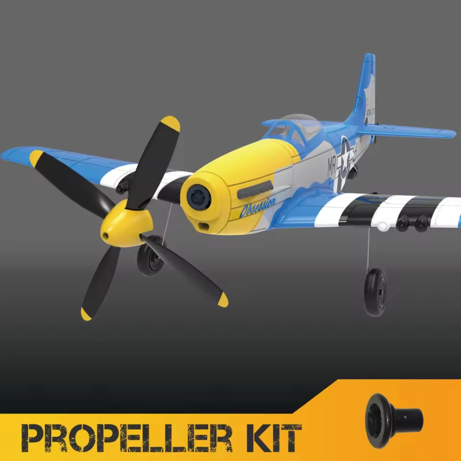 Volantex New 4 Blades Propeller，Saver and Adapter Spare Parts，for 400mm 761-5V2 761-8V2 761-9 761-11 761-12 761-13 RC Plane