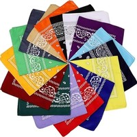 1/2/3/5Pcs Bohemian Print Bandana Paisley Pattern Headbands Hiphop kerchief Outdoor Unisex Headband Wrist Wraps Face Mask