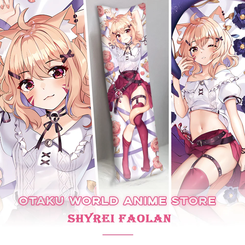 

Наволочка Shyrei Faolan Dakimakura Otaku, обнимающая реквизит для тела, наволочка с виртуальным якорем, аниме, подарок для взрослых, декор, реквизит