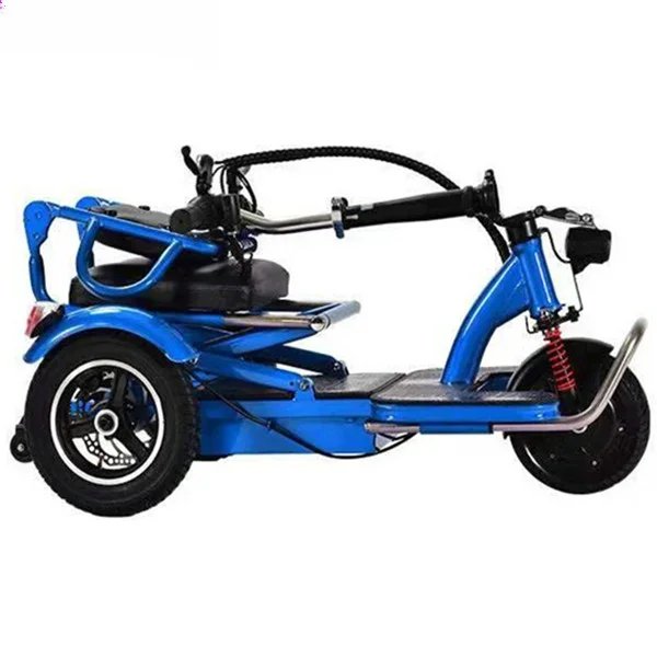 50KM Long Range Fast Delivery Electric Mobility Tricycles Folding 3 Wheel  Scooter For Adult