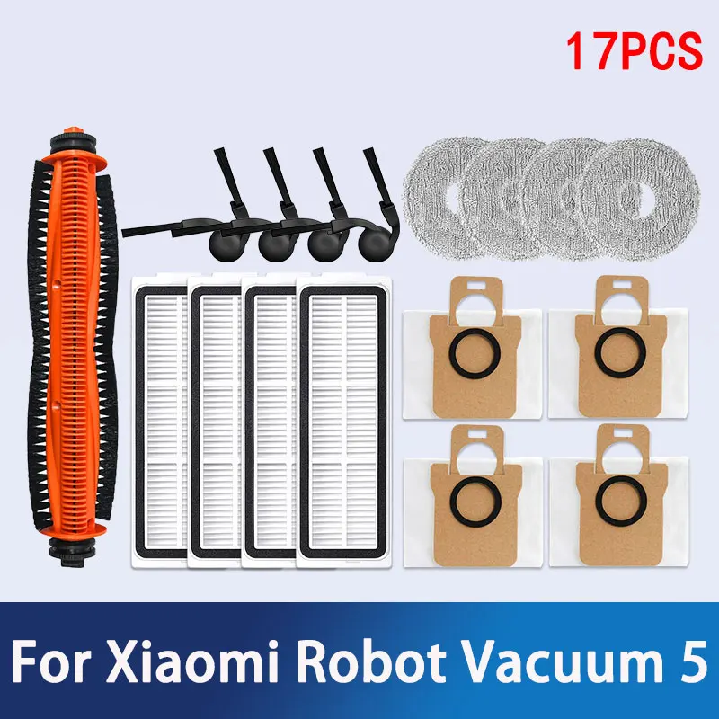 Voor Xiaomi Robot Vacuüm 5/OV31GL Cleaner Accessoires Belangrijkste Zijborstel Mop Doek HEPA Filter Stofzak Vervangende Onderdelen
