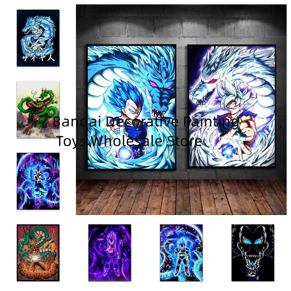 

Anime Canvas Hd Prints Dragon Ball Cartoon Character Picture Aesthetic Poster Classic Wall Art Home Children's Bedroom Decor