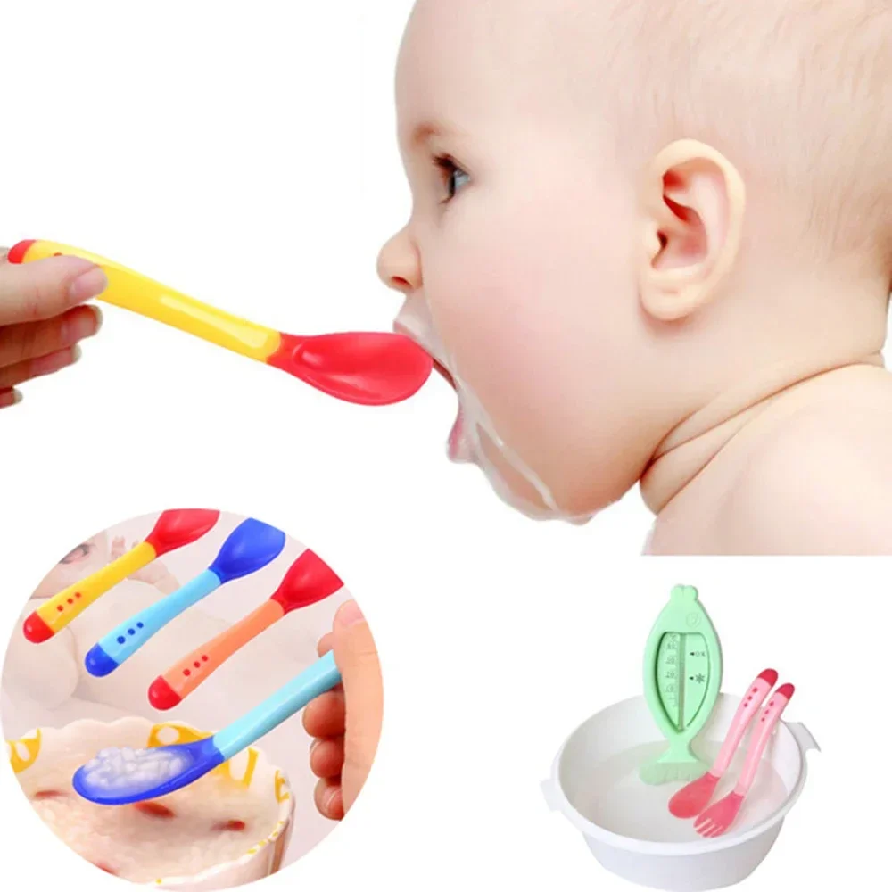 0-5 Years Baby Complementary Tableware Photographic Accessories 40 Degree Temperature Sensitive Colour Changing Soft Silicone