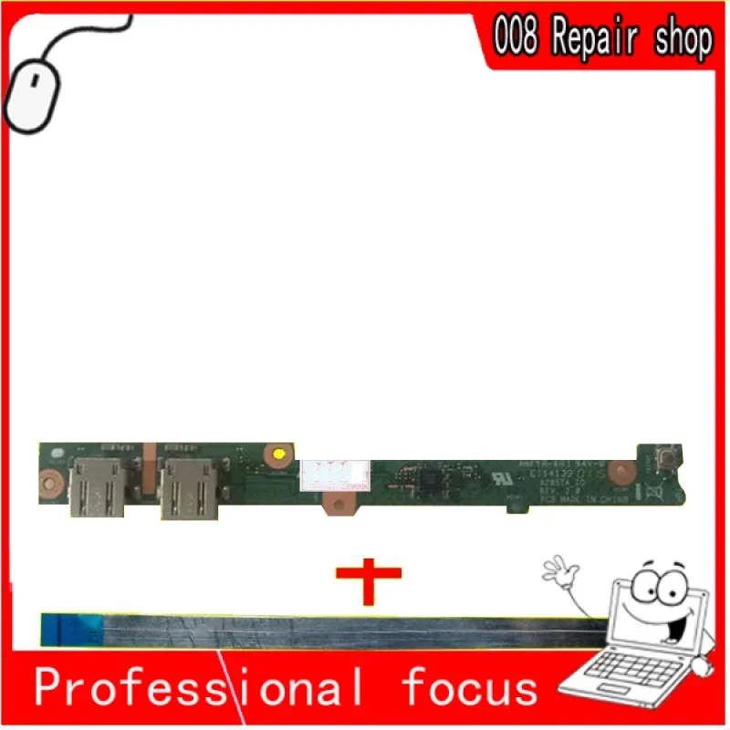 Excellent laptop USB power switch button board with cable for Asus x205t X205TA X205TA Io � 100% tested