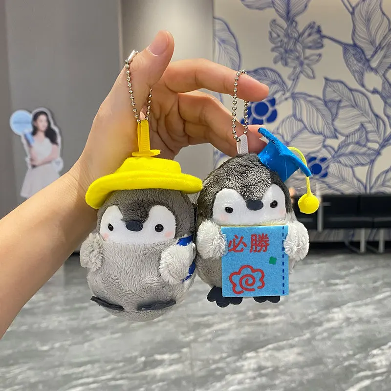 

Плюшевый брелок с положительной энергией и пингвином, игрушки Kawaii, сумка в японском стиле, очаровательный милый подарок для студентов, пар, образование, 인형 키링, подарок