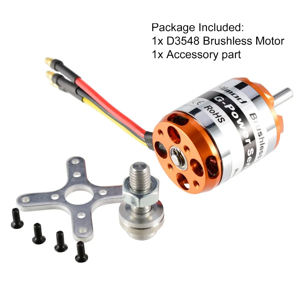 9imod D3548 790KV / 900KV / 1100KV 5.0mm Brushless Outrunner Motor 2-5S For RC Mini Multicopters RC Airplane Helicopters
