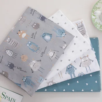 クラフト、キルティング、ベビードレス、tecido、DIYパッチワーク、手作り、新しい色を縫うためのモンスターハートプリントコットン生地