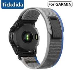 22/26mm Quick Fit Trail Loop Nylon Strap For Garmin Fenix 7X 7 Pro Fenix 6X 6 5X 5Plus Tactix 7 Wristbands Sports Band Bracelet