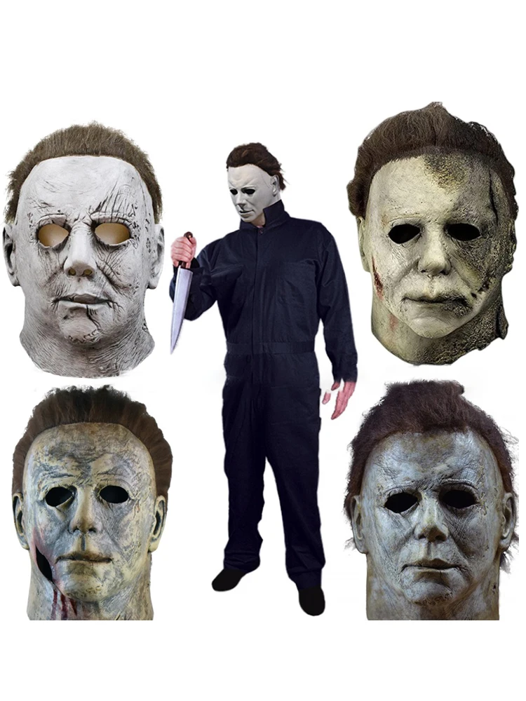 

Маска на Хэллоуин Майкл Майерс Carnevale Killer Косплей Костюм Опора Ужас Латексный головной убор Кровавый убийца Cos Товары для вечеринок для взрослых