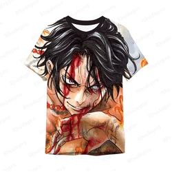 Camiseta Anime masculina Monkey D Luffy, Hip Hop, tendência extragrande para crianças, alta qualidade, Y2k, 5XL, moda, novo, 2024