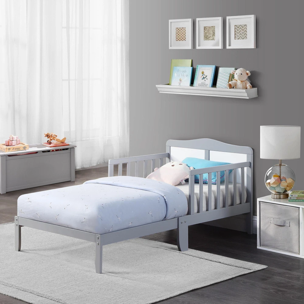 

Birdie Toddler Bed Light Gray/White