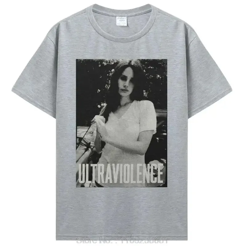 2024 Lana Del Rey Ultraviolence T Shirt Snow T-shirt Japanese Funny Gothic T Shirt Men Harajuku Aesthetic Cotton Tops Tees