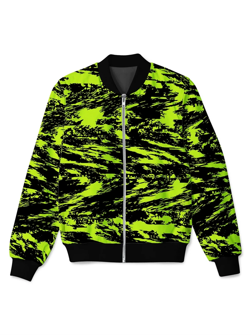 

Psychedelic Graphic Jacket Pop 3D Printed Zipper Jacket Male Casual Overcoat Loose Plus Size Zip Up Coat Outdoor Sportwear Top