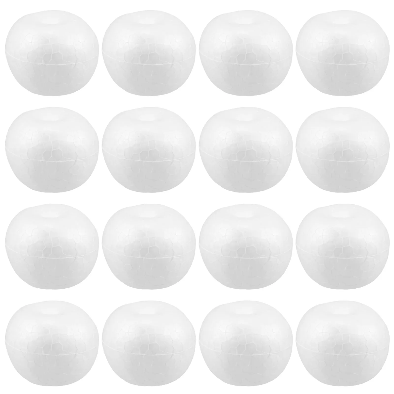 20Pcs Foam Fruit Blank Smooth Surface DIY Craft Painting Christmas Tree Decorations Polystyrene Holiday Ornament 7.5cm