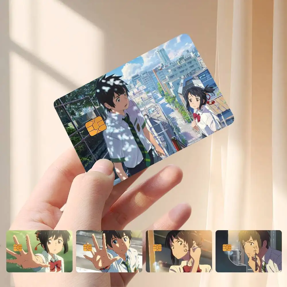 

Anime Y-Your Name Card Stickers Branded Credit Card Protection Stickers To Prevent Wear And Tear