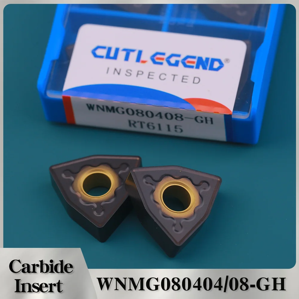 

WNMG080408-GH WNMG080412-GH RT6115 Carbide Insert High-Quality External Metal Milling Turning Tools for Cast Iron 10pcs Per Box