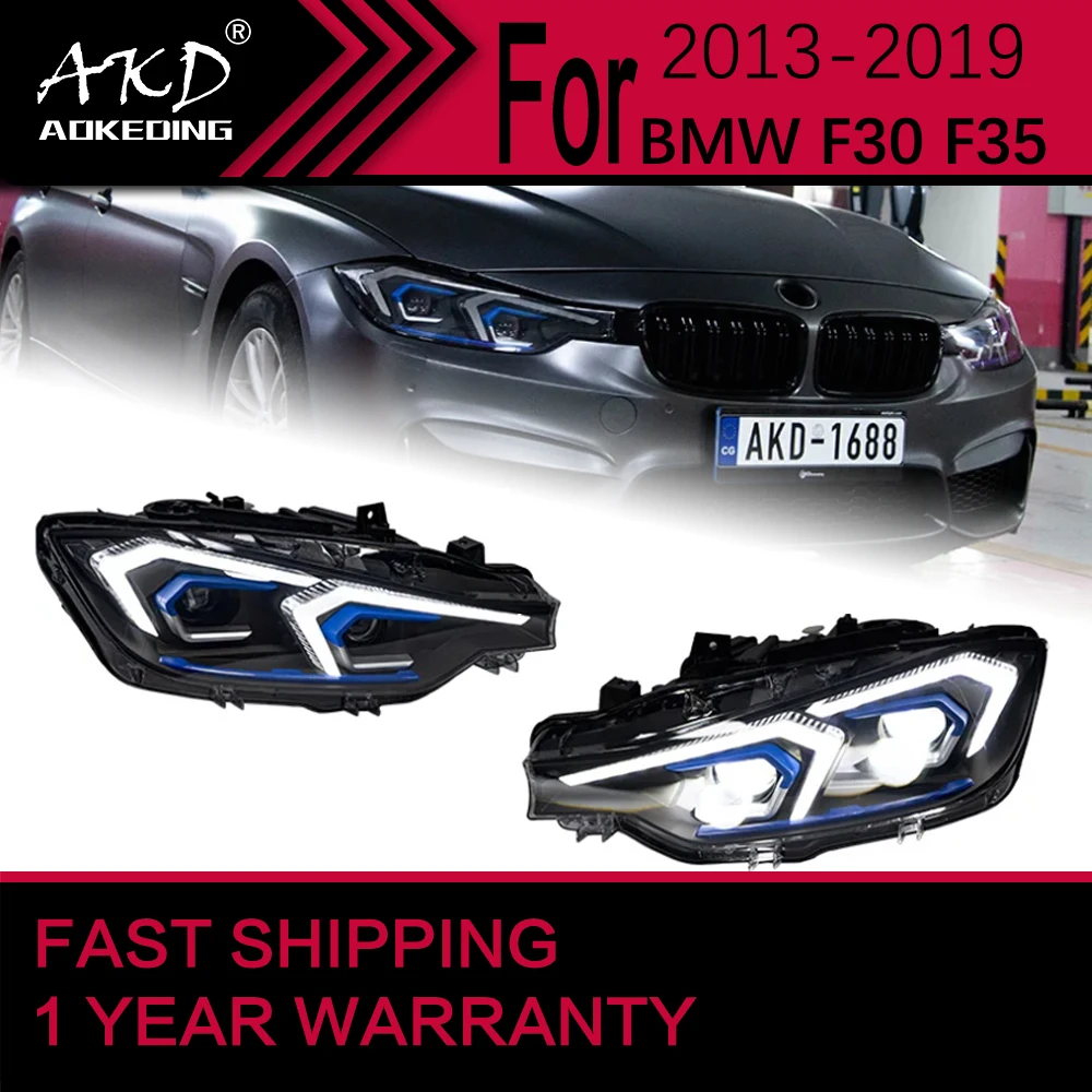 Car Lights for BMW F30 F35 Headlight 2013-2019 3 series 320I 325I  Head Lamp Drl Projector Lens Automotive Accessories