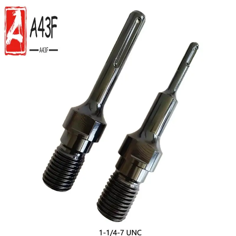 

A43F-1-1/4In-7 Male Thread To SDS Shank Core Drill Bit Adapter,Convenient Converter For Coring Drilling,Core Bit Adapter