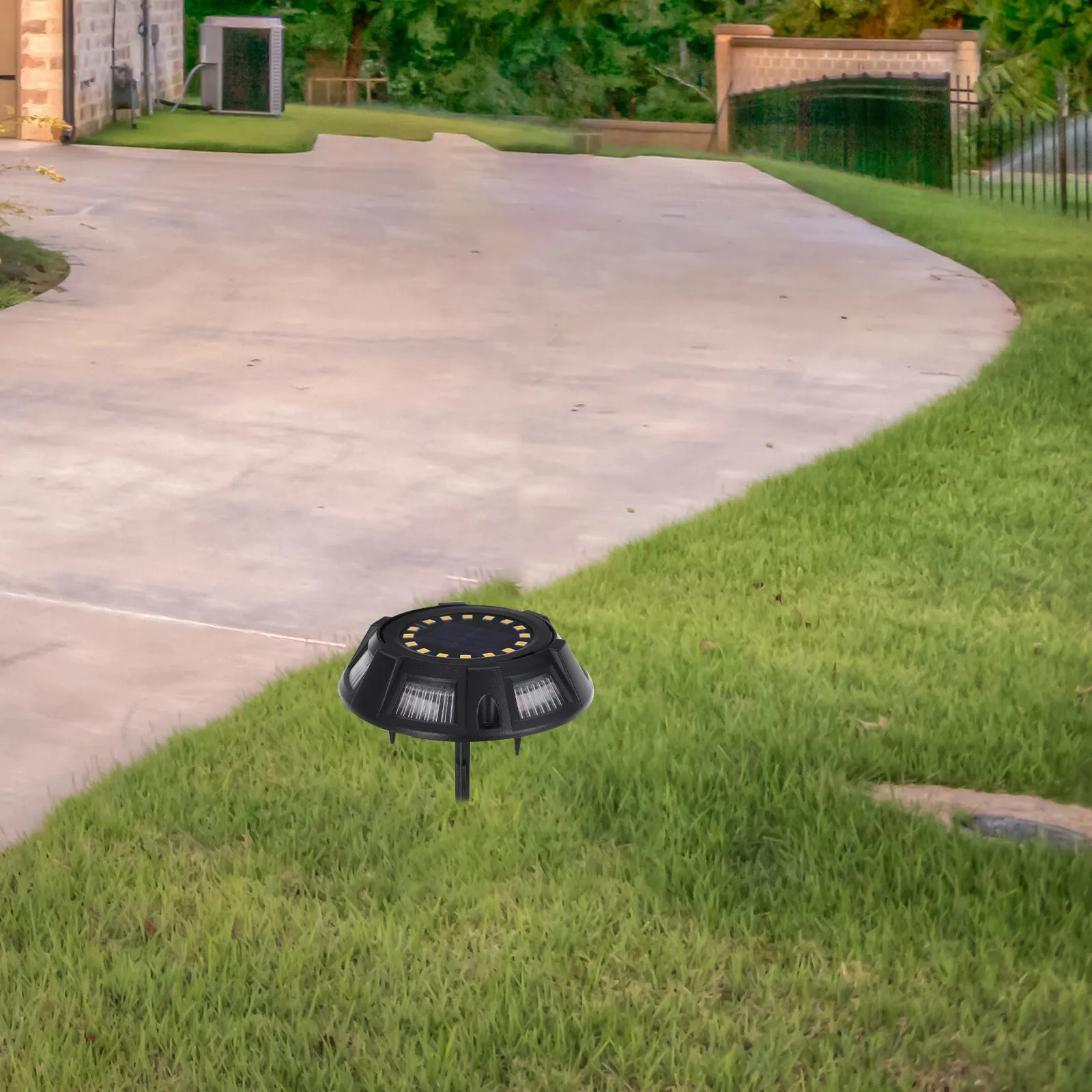 

20 шт. пластиковых колышков для солнечных светильников, устойчивых к непогоде, с дренажной конструкцией, для газонов и садов, легкая установка