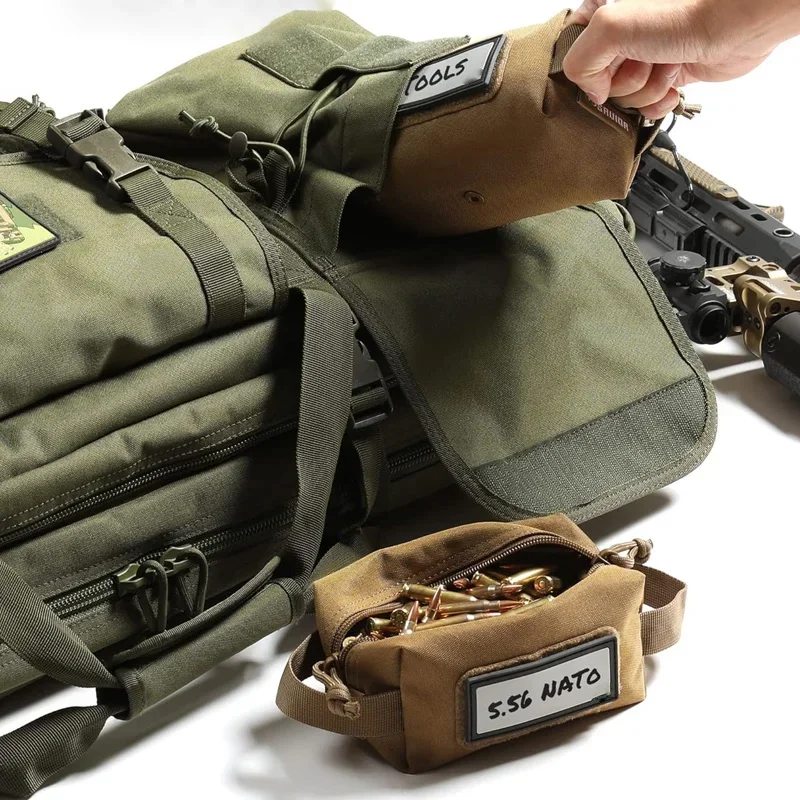 Tactical Gear Ammo Pouch Firearm Ammunition Carrier Bag Gun Safe Accessories Molle Pouch Hunting Shooting Range Gear