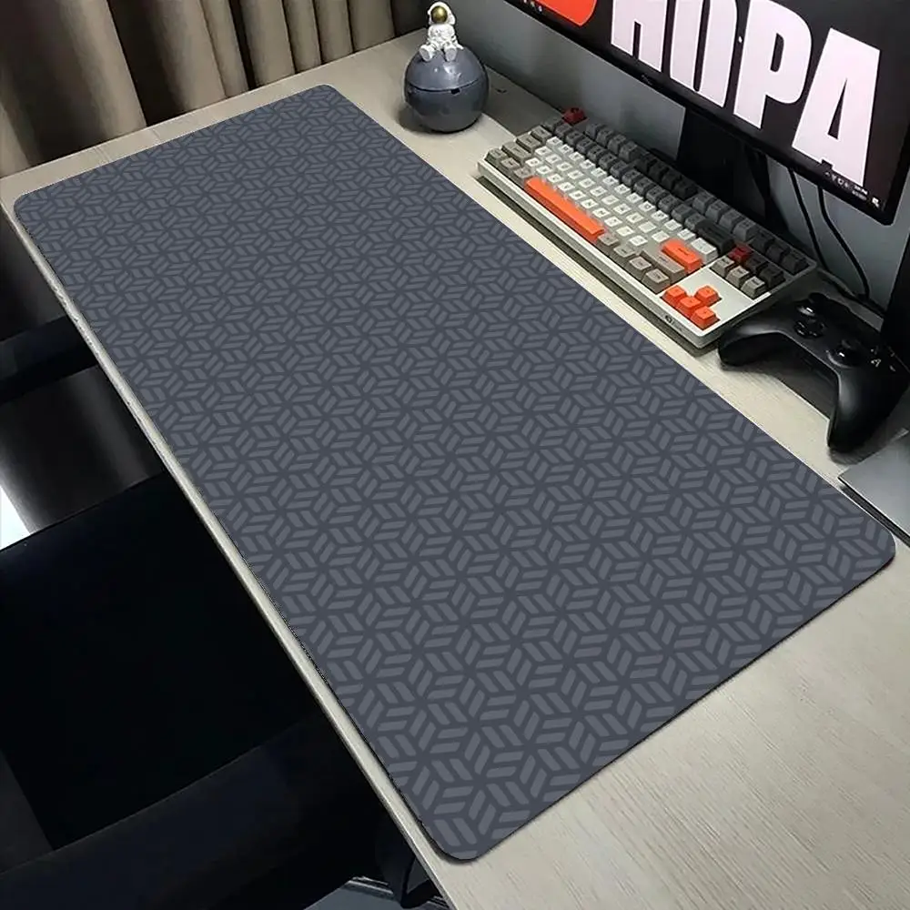 Geometric Art Mouse Pad Gaming Accessory XXL Stitched Edges Deskmats HD Non-Slip Computer Large Keyboard Mat for Laptop Mousepad