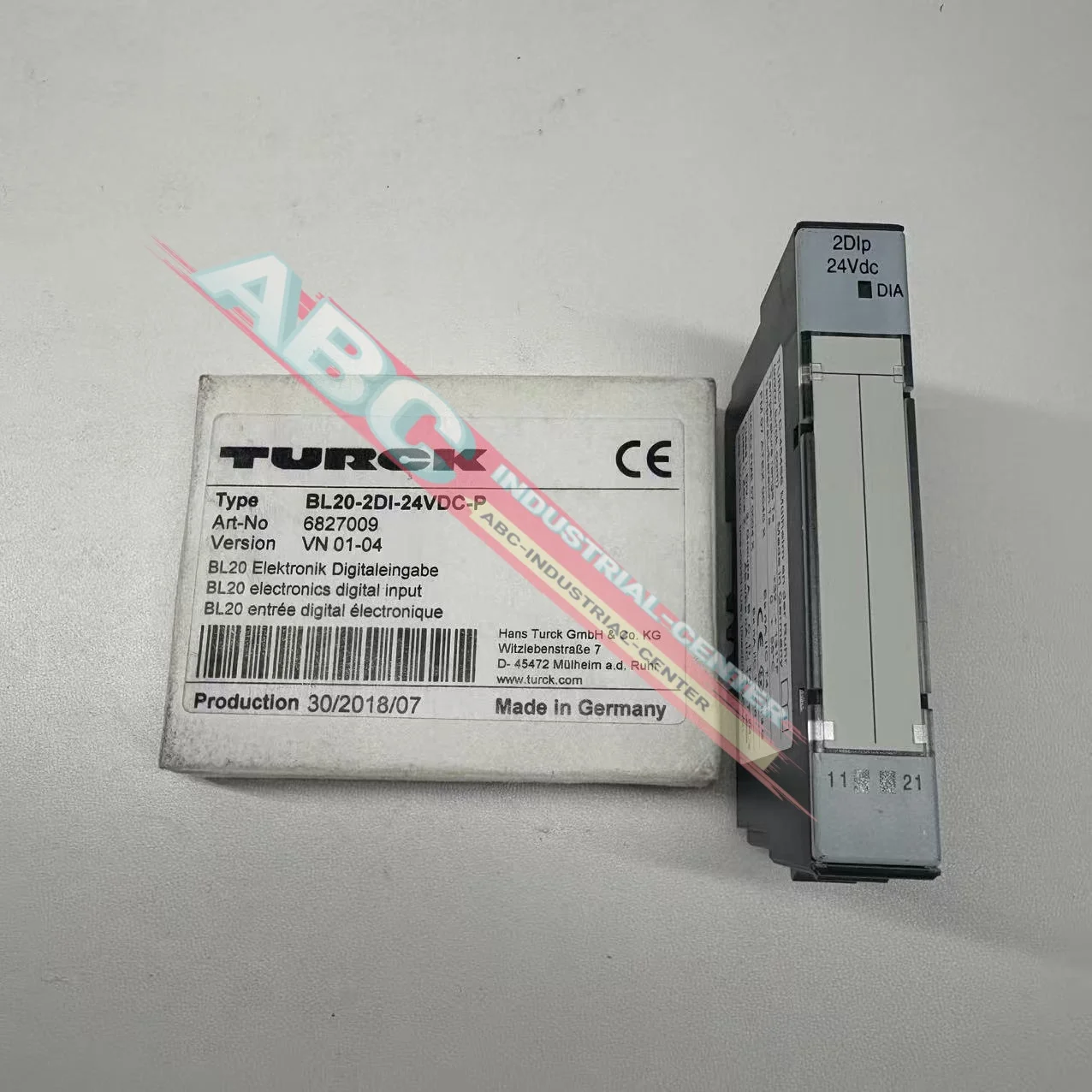 새로운 BL20-2DI-24VDC-P 6827009 박스형 PLC 모듈